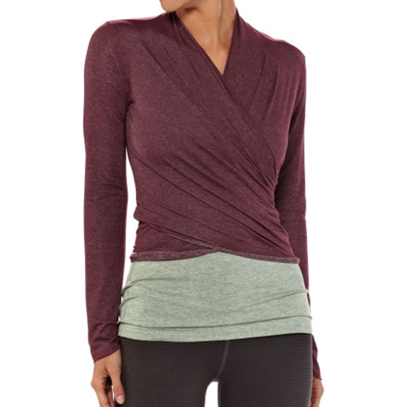 Patagonia Euc Women's Glorya Wrap Plum Long Sleeve Yoga Cardigan Size M
